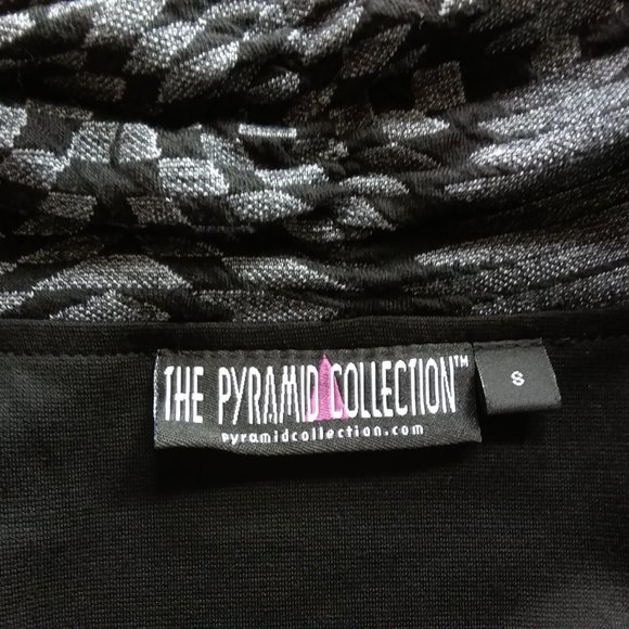 The Pyramid Collection black shawl cowel tunic small - Picture 2 of 3